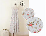 Summer Women Sleeveless Spaghetti Strap Long Dress Mori Girls Beach Floral Dress Retro Dress vestidos longos de