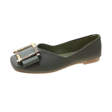 Celebrity Single Shoe Female 2025 New Korean Version Retro Fairy Flat Scoop Shoes Square Head Soft Bottom