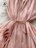 Fashion Women Summer Strap Dress Sleeveless Beach Long Dress Ladies Streetwear Striped Midi Sexy Backless Dresses