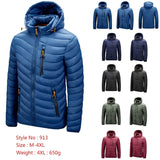 Winter New Leisure Warmth Thick Waterproof Jacket Parka Coat Jacket Men\'s Windproof Hat Parker Jacket Jacket