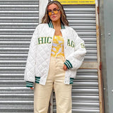 Retro Style Baseball Uniform JacketOutfit