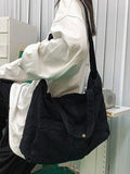 Vintage Wash Large Shoulder Bag- Outfit