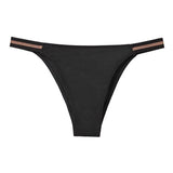 Women Luxury Sexy Panties Low-waist Underwear Thong Female G String Breathable Lingerie Temptation Solid Color