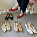 New Fashion Bows Light-Slip Flat Shoes Wedding Shoes Ballet Spring And Autumn