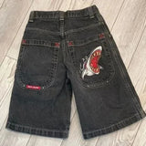 Baggy Denim Shorts Harajuku Y2K Jeans Hip-Hop Vintage Summer Brother 211-1-Outfit